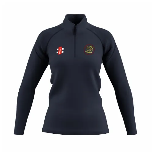 gray-nicolls-gts-pile-1-4-zip-donna-wivenhoe-town-cc-blu-navy-scuro image 1