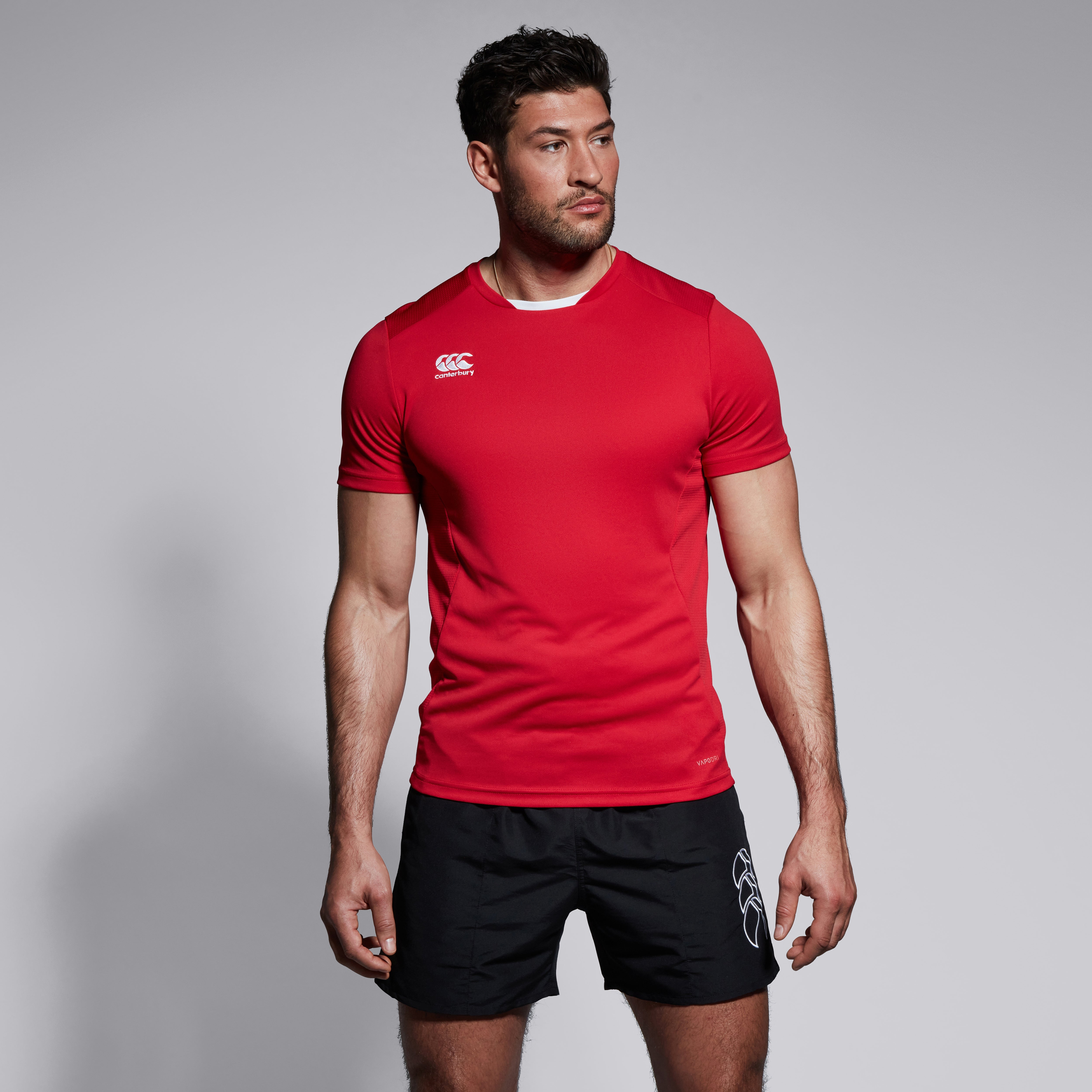 canterbury-club-dry-tee-uomo-rossa-maglietta-tecnica image 1