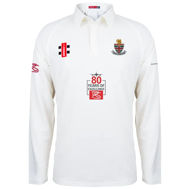 gray-nicolls-harlow-cc-matrix-v2-camicia-cricket-junior-manica-lunga-avorio image 1