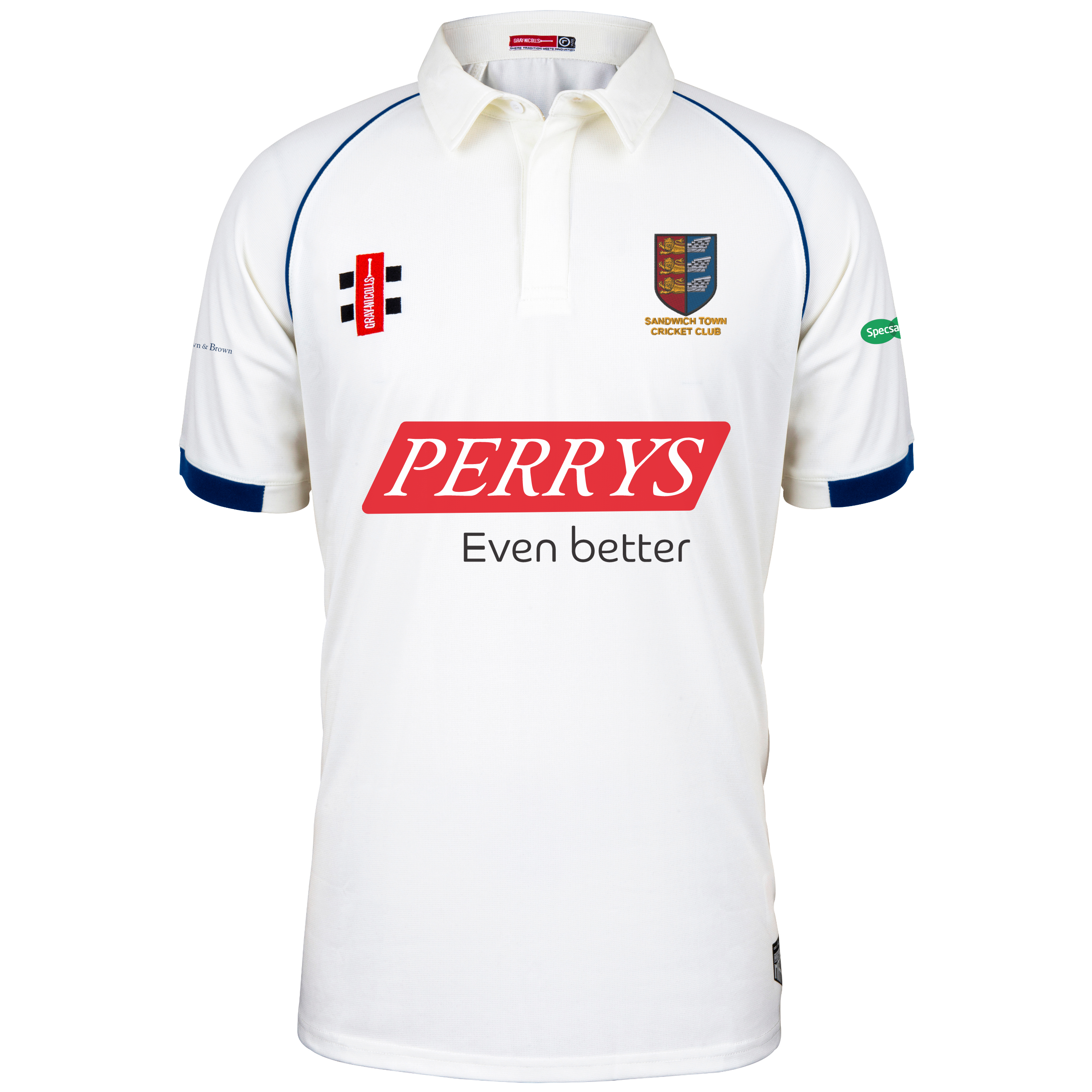 gray-nicolls-sandwich-town-cc-matrix-v2-maglia-cricket-manica-corta-adulto-avori image 1