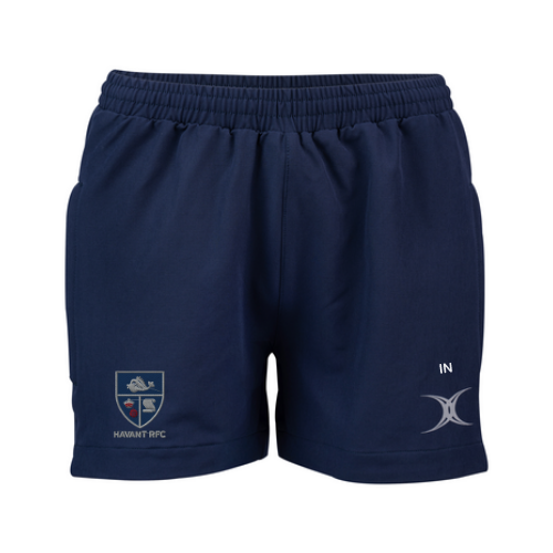 gilbert-rugby-evo-shorts-donna-havant-rfc-blu-navy image 1