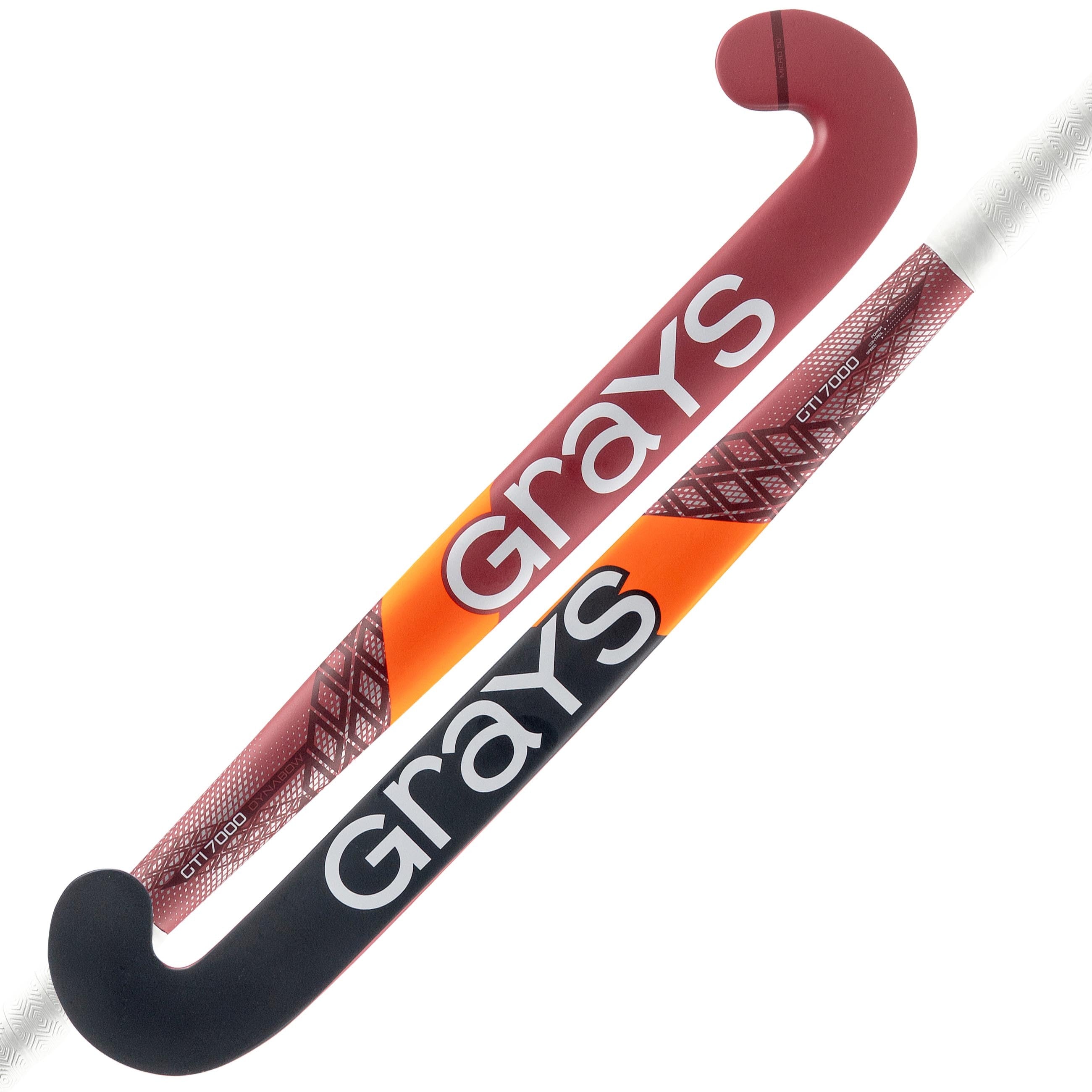 grays-gti7000-dynabow-mazza-hockey-indoor-composite-rosso-argento image 1