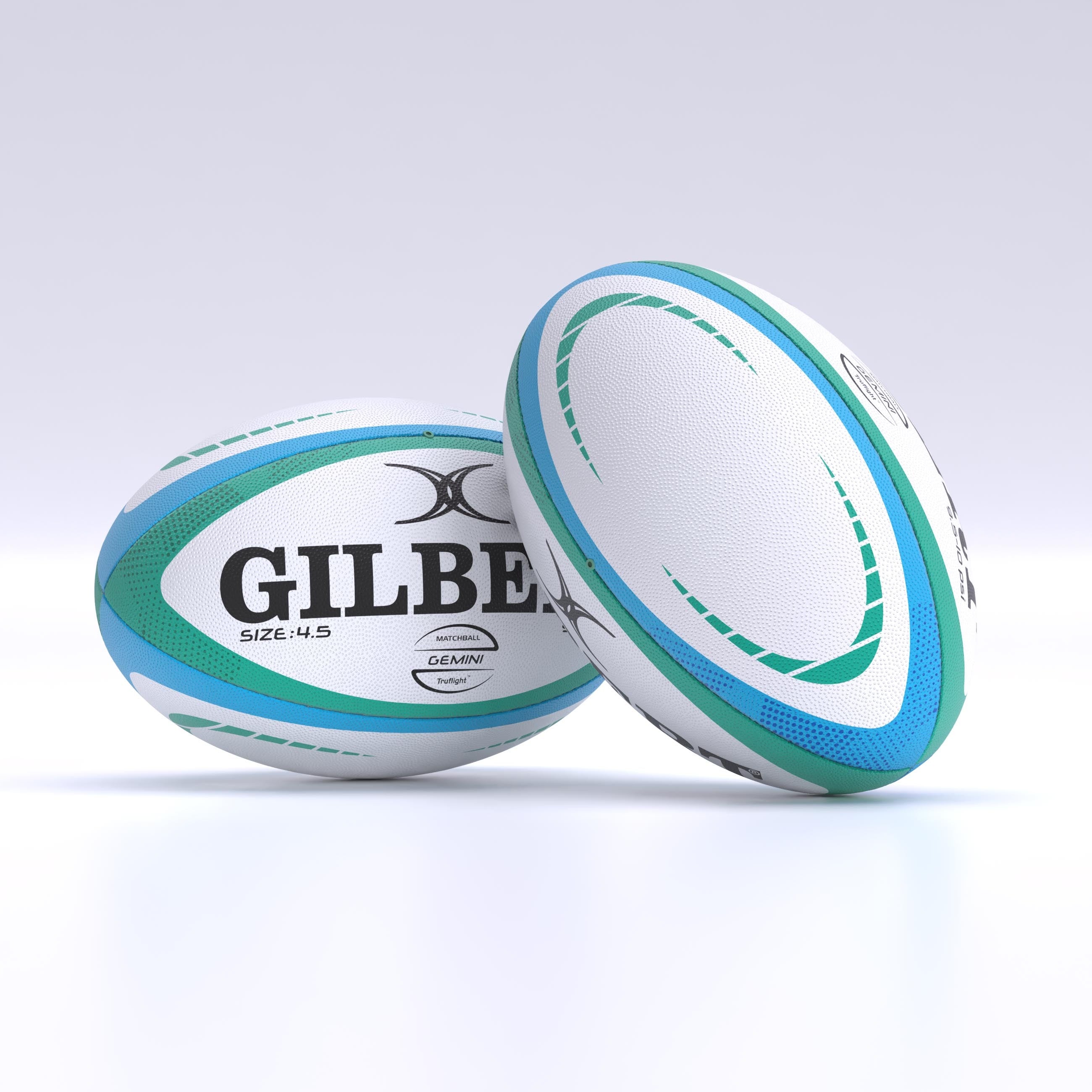 gilbert-rugby-gemini-pallone-rugby-match-misura-4-5-blu-verde image 1