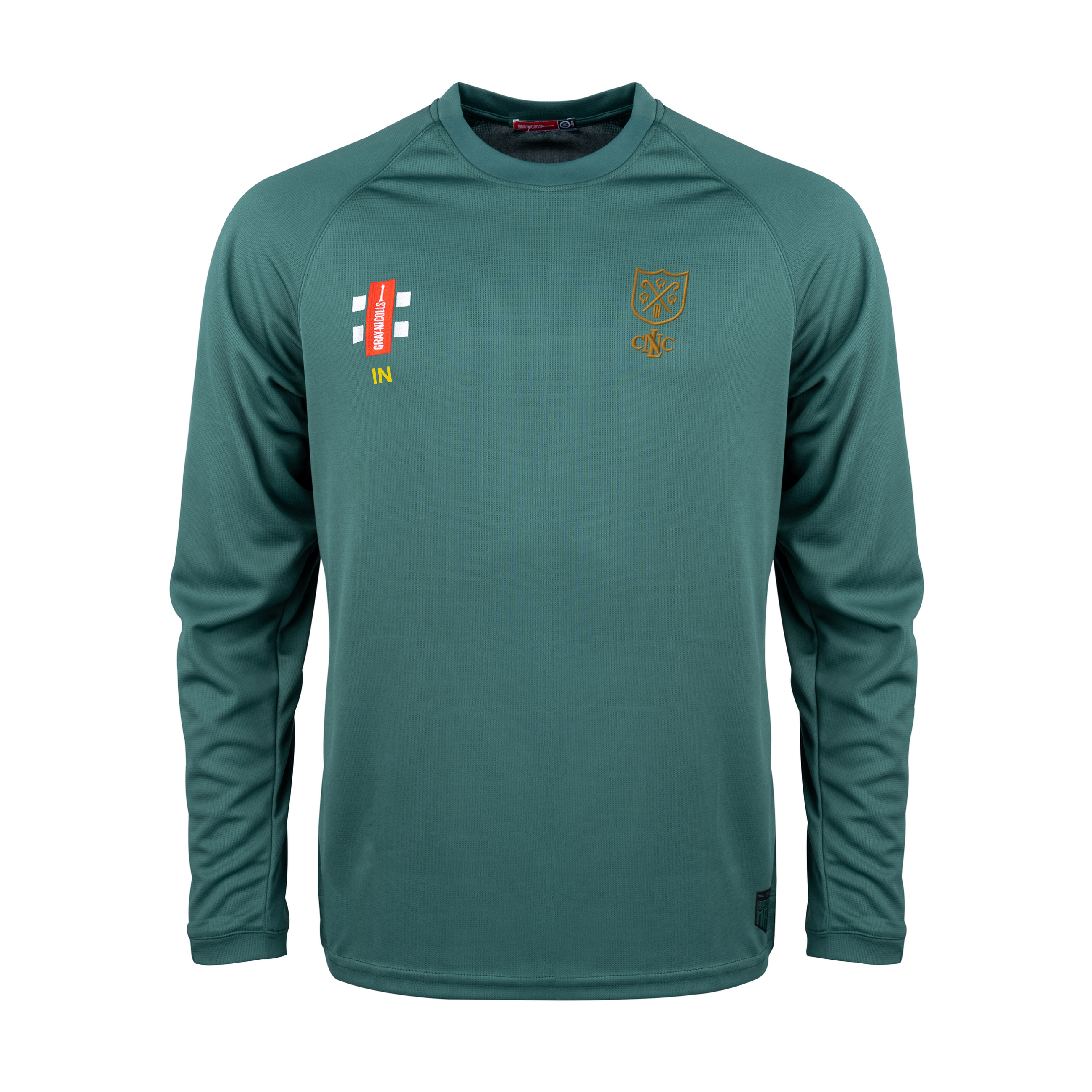 gray-nicolls-north-london-cc-matrix-v2-maglia-manica-lunga-senior-verde image 1