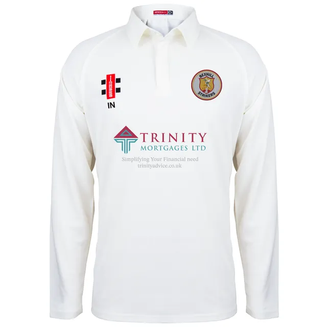 gray-nicolls-matrix-v2-maglia-cricket-manica-lunga-senior-ivory-bexhill-strikers image 1
