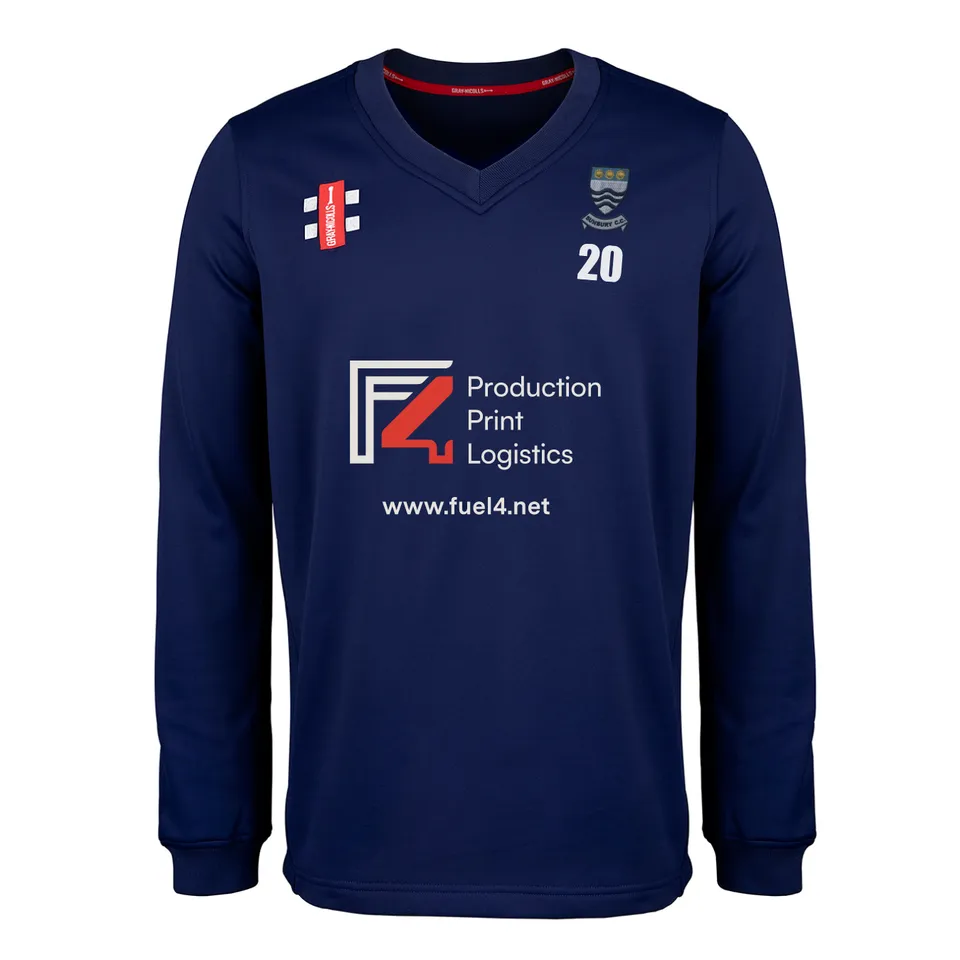 gray-nicolls-pro-performance-maglione-cricket-bambino-sunbury-cc-blu-navy image 1
