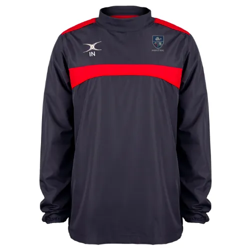 gilbert-rugby-havant-rfc-photon-giacca-warm-up-ragazze-blu-navy-scuro-rosso image 1