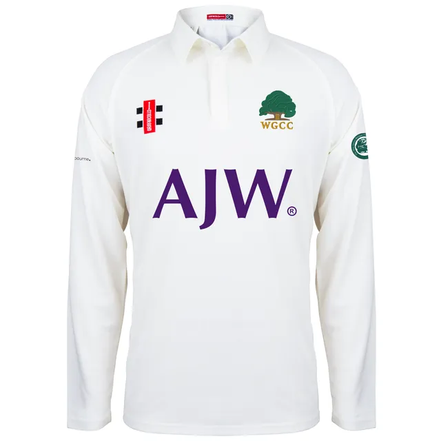 gray-nicolls-wisborough-green-cc-junior-matrix-v2-maglia-cricket-manica-lunga-av image 1