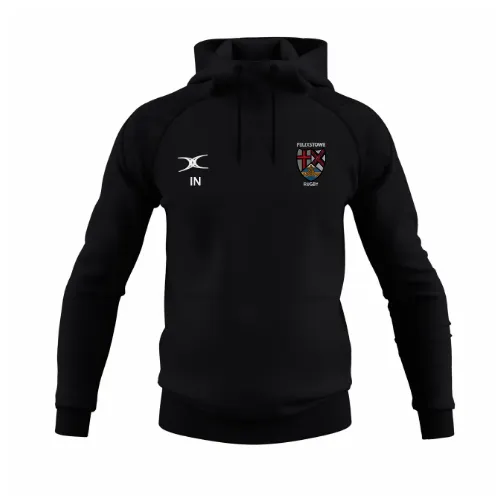 gilbert-rugby-felixstowe-rfc-gts-felpa-con-cappuccio-senior-nera image 1