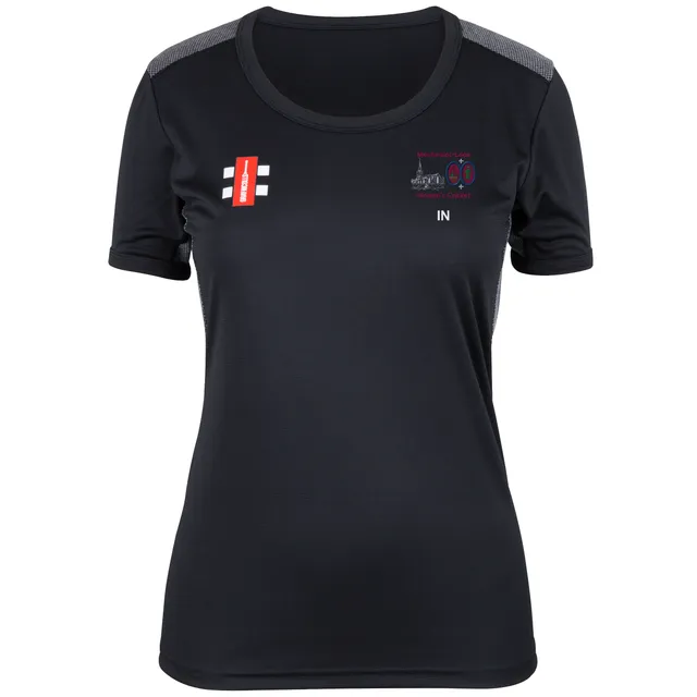 gray-nicolls-menheniot-looe-cc-donna-pro-performance-t-shirt-manica-corta-nera-s image 1