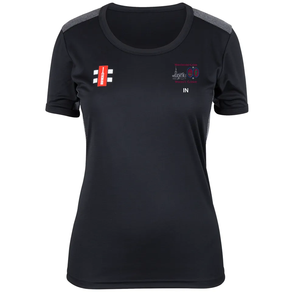 gray-nicolls-menheniot-looe-cc-donna-pro-performance-t-shirt-manica-corta-nera-s image 1