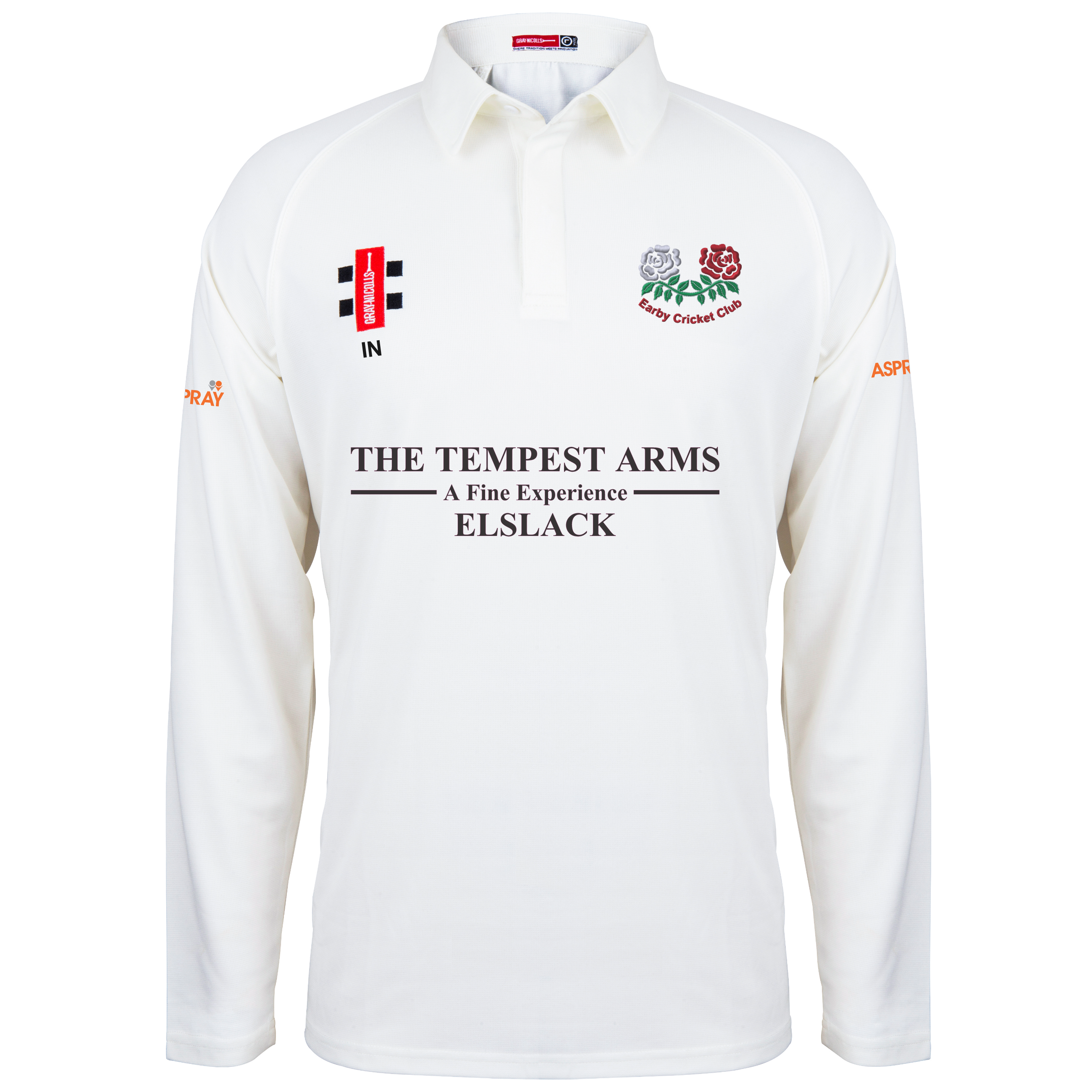 gray-nicolls-earby-cricket-club-adult-matrix-v2-maglia-manica-lunga-ivory image 1