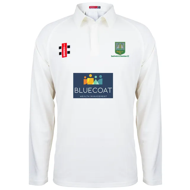 gray-nicolls-southwick-shoreham-cc-matrix-v2-maglia-cricket-manica-lunga-avorio- image 1