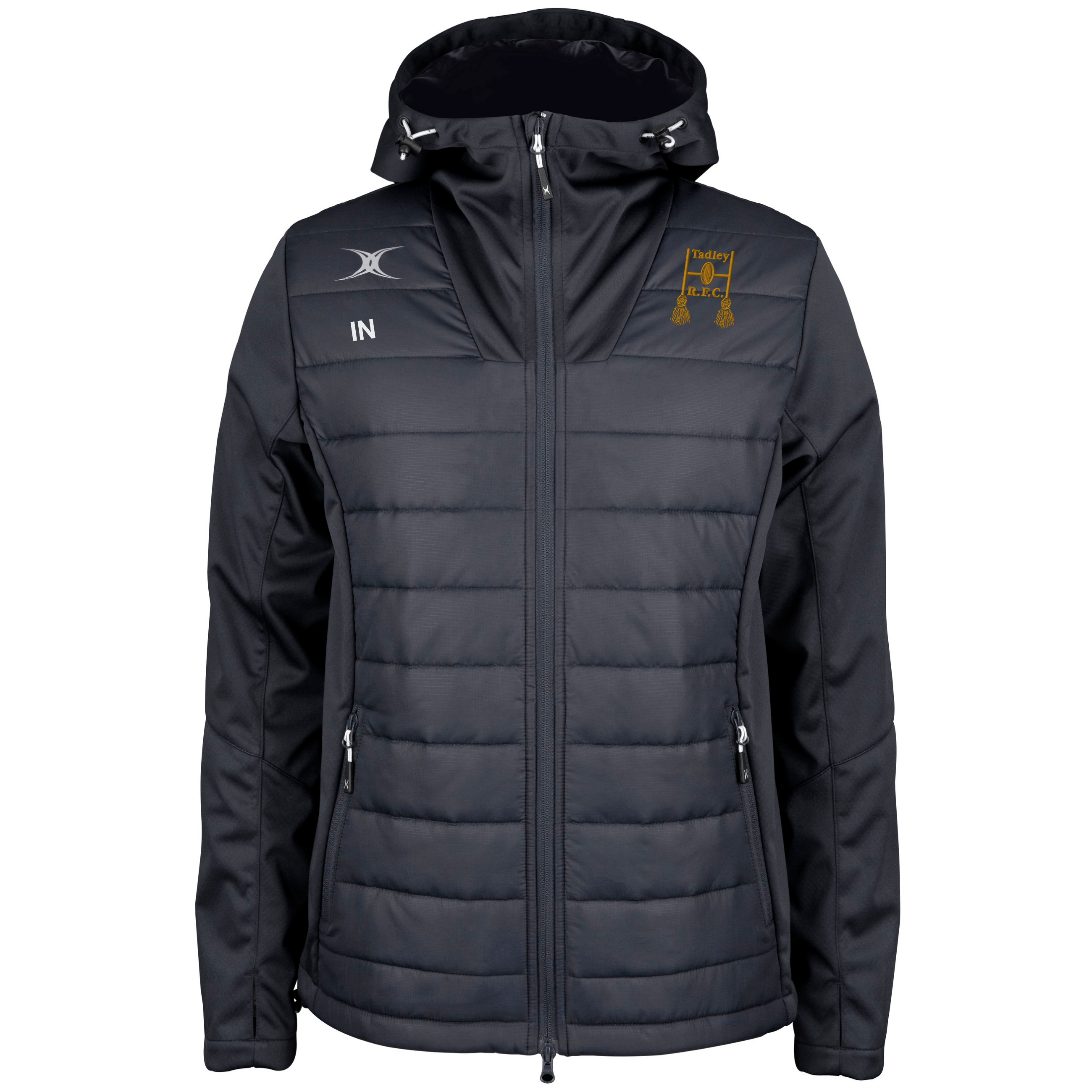 gilbert-rugby-tadley-rfc-senior-pro-active-giacca-full-zip-nera image 1