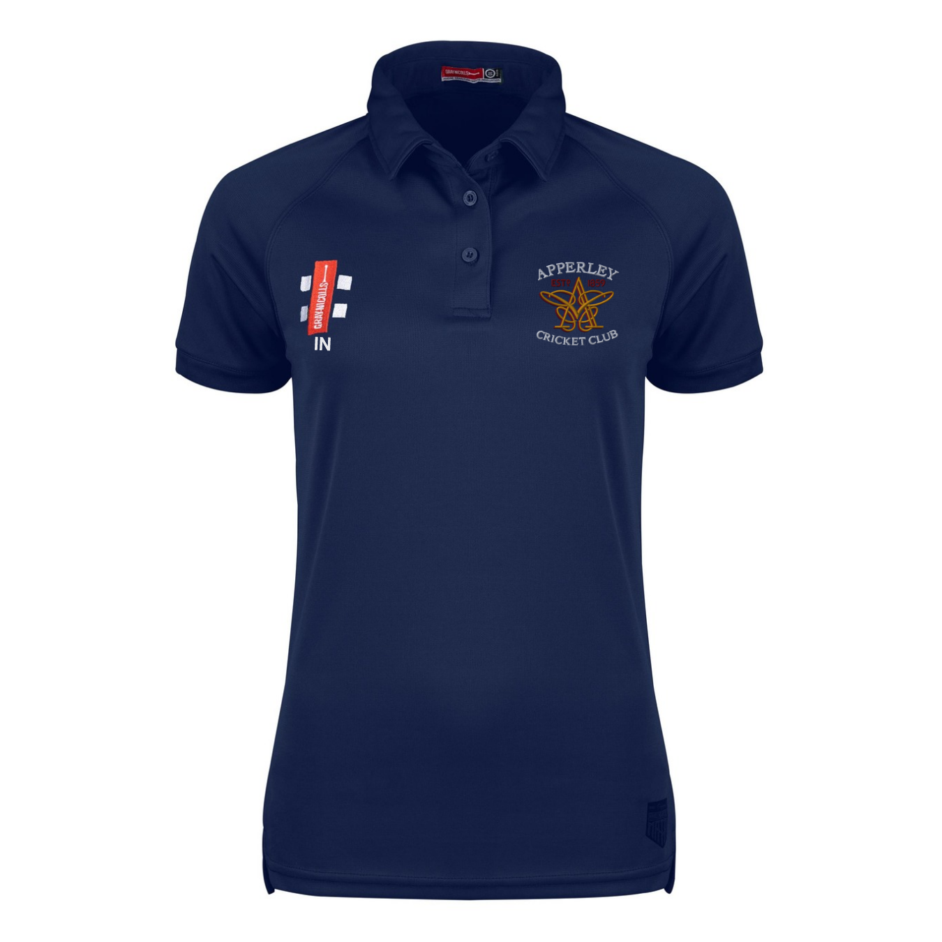 gray-nicolls-apperley-cc-matrix-v2-polo-donna-manica-corta-blu-navy image 1