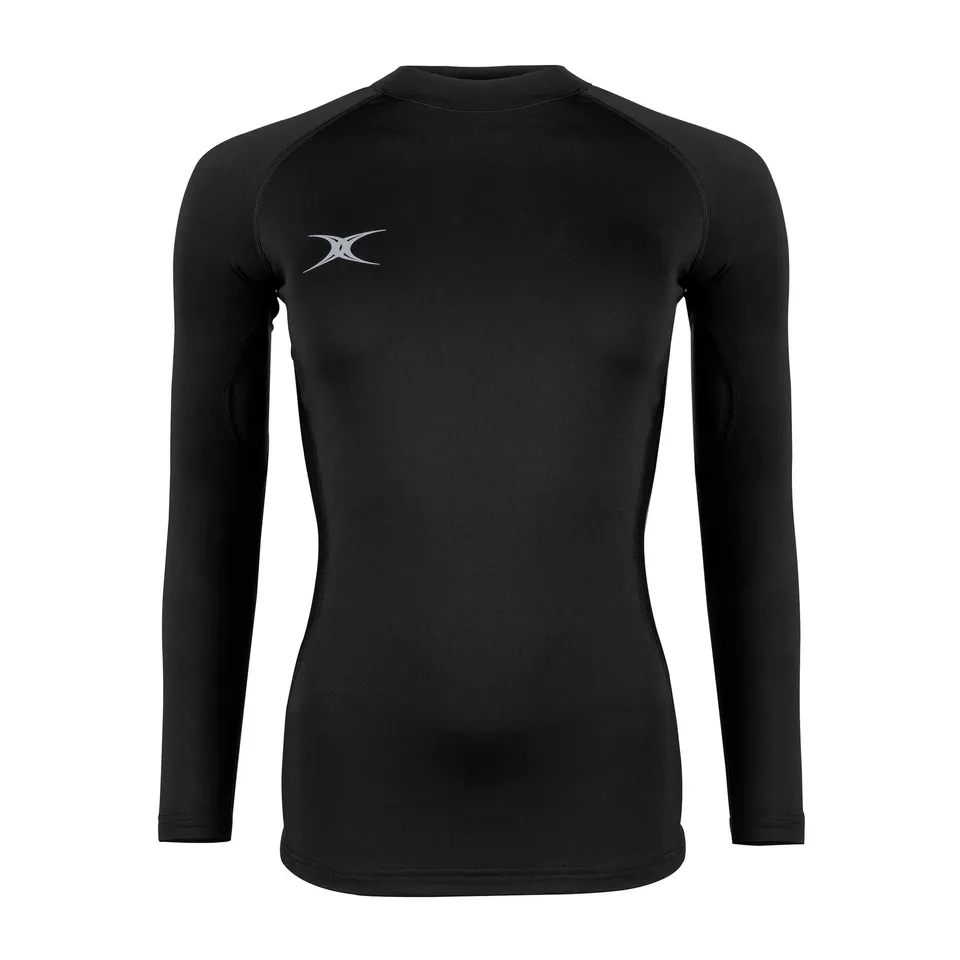 gilbert-rugby-atomic-ii-baselayer-top-termico-donna-nero image 1