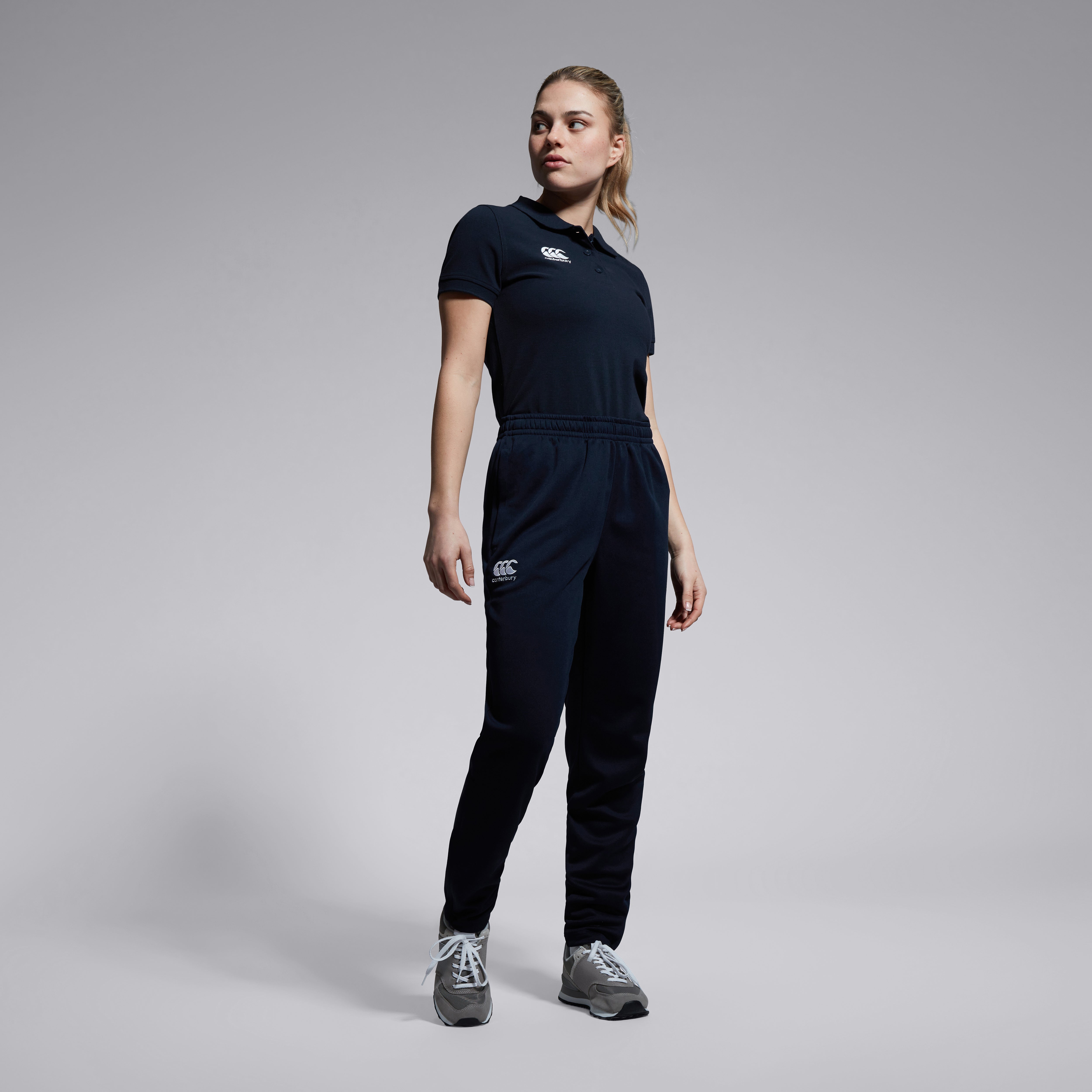 canterbury-stretch-tapered-pant-pantaloni-sportivi-donna-blu-navy image 2