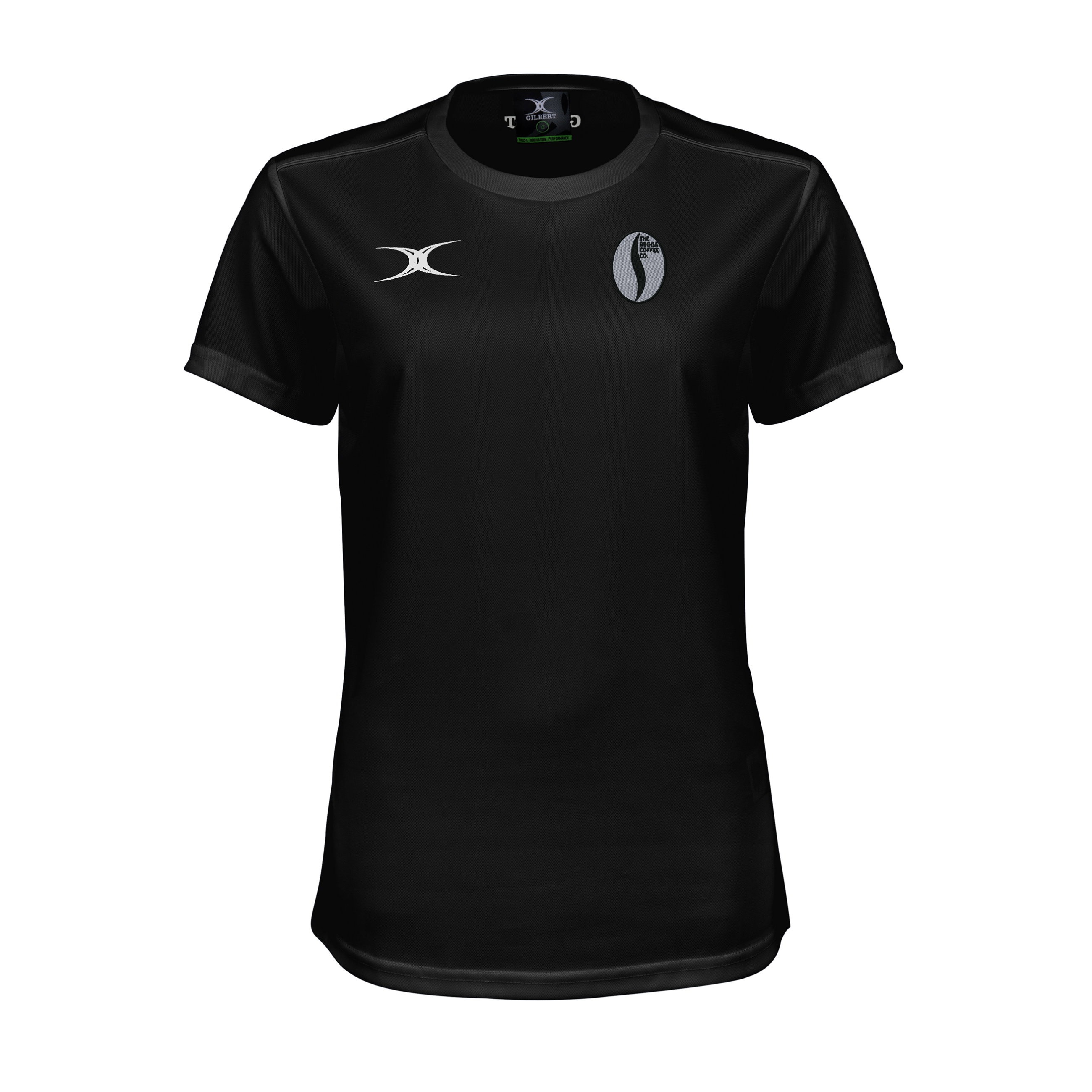 gilbert-rugby-rugga-coffee-photon-ii-t-shirt-donna-manica-corta-nero image 2