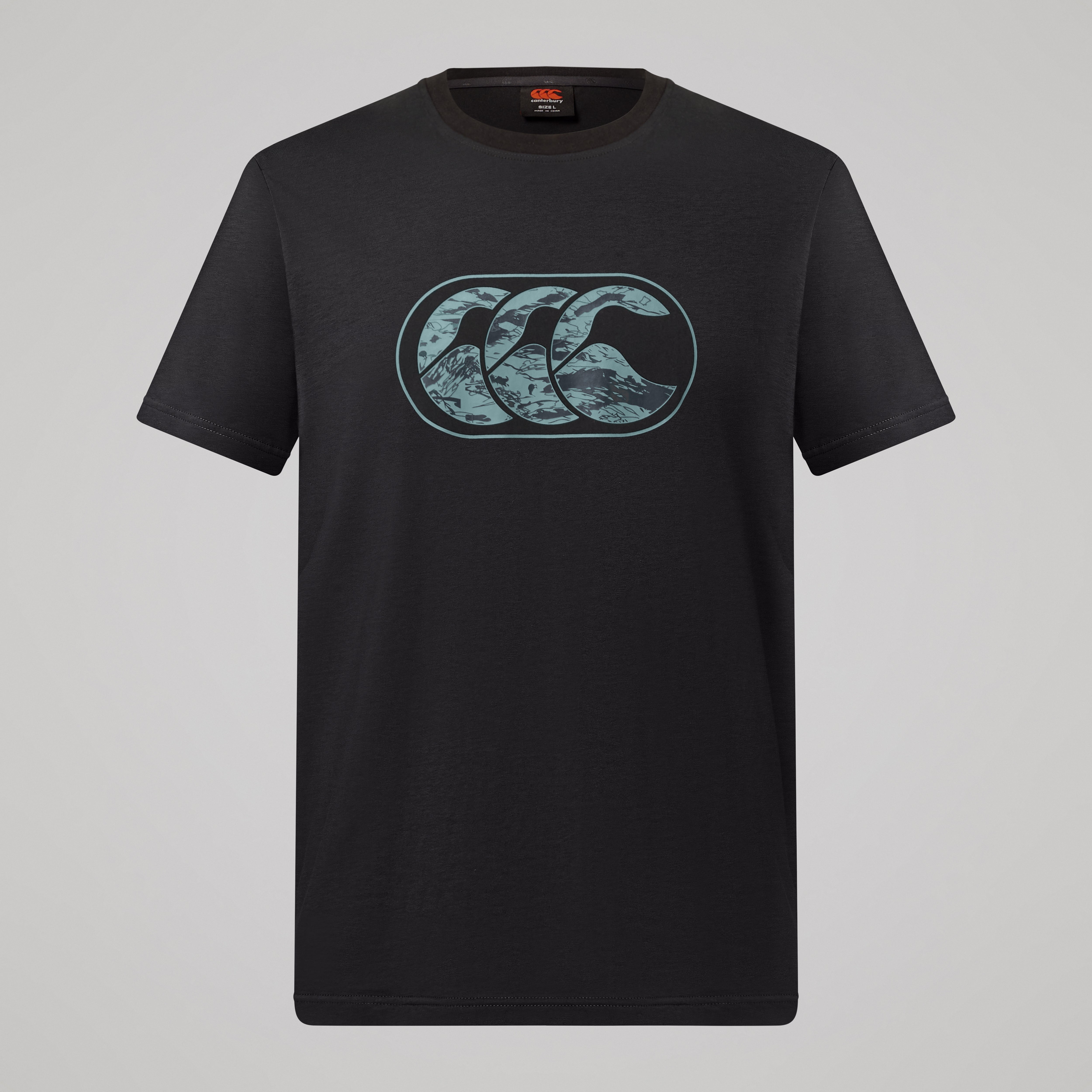 canterbury-force-tee-t-shirt-uomo-nera-relaxed-fit image 1
