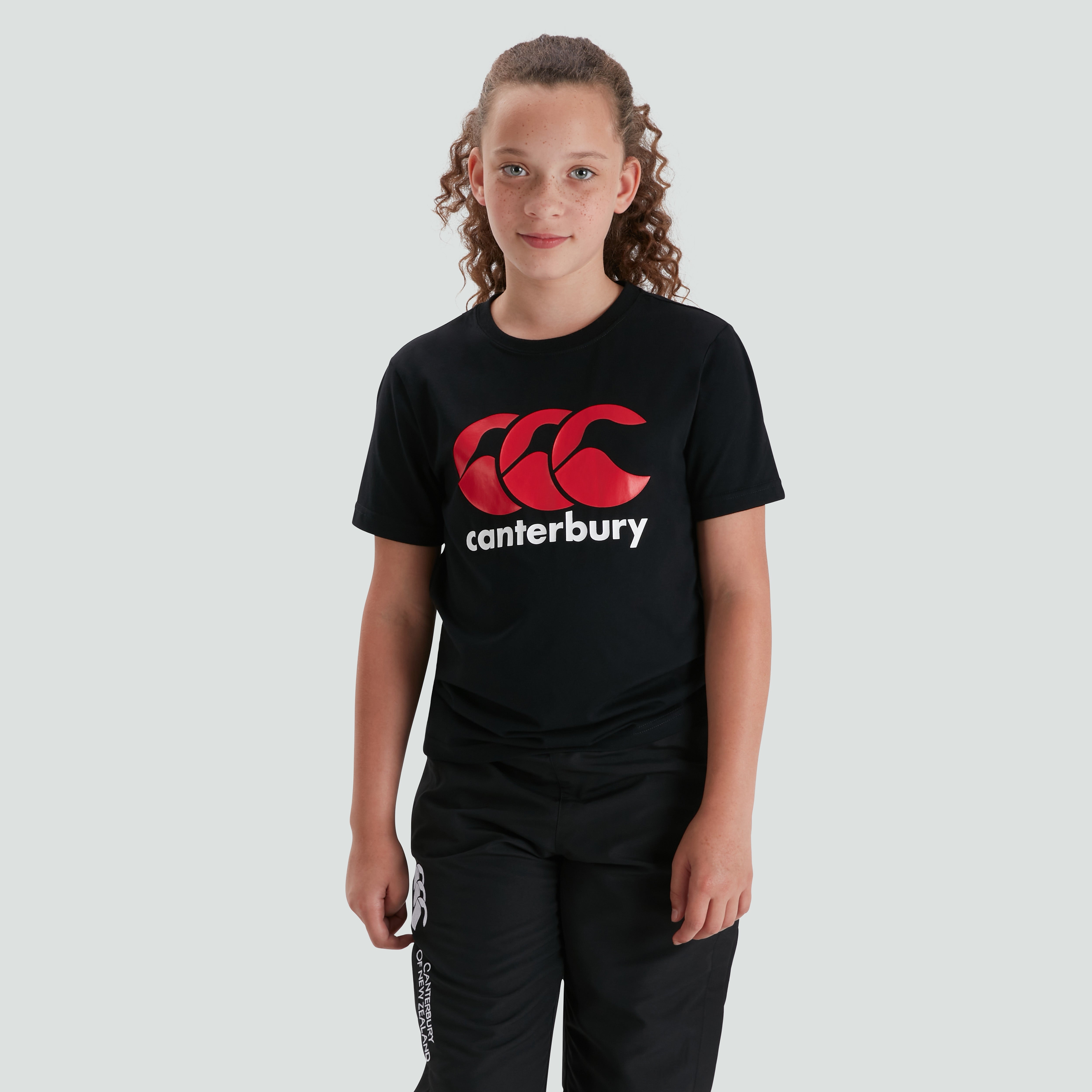 canterbury-ccc-logo-tee-junior-unisex-nero-t-shirt-cotone-rugby image 2