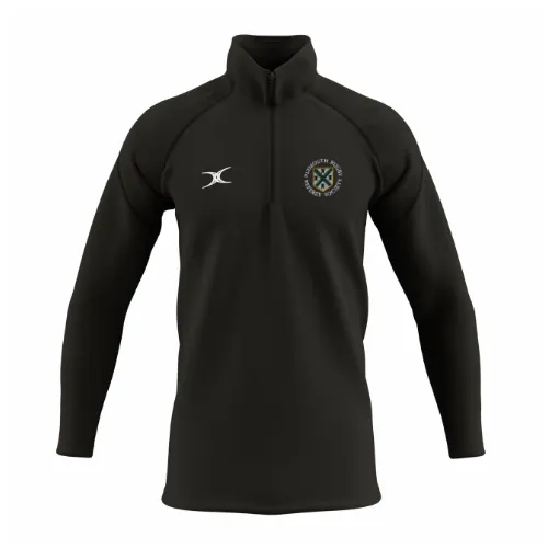 gilbert-rugby-plymouth-rugby-referee-society-gts-felpa-1-4-zip-nero-senior image 1
