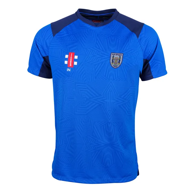 gray-nicolls-hull-zingari-cc-junior-pro-t20-maglia-cricket-manica-corta-royal-bl image 1