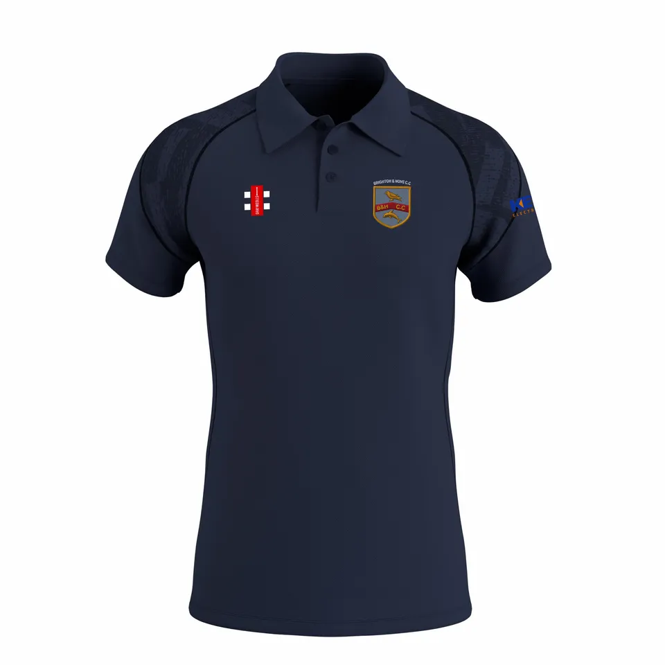 gray-nicolls-brighton-hove-cc-gts-polo-manica-corta-senior-blu-navy-scuro image 1