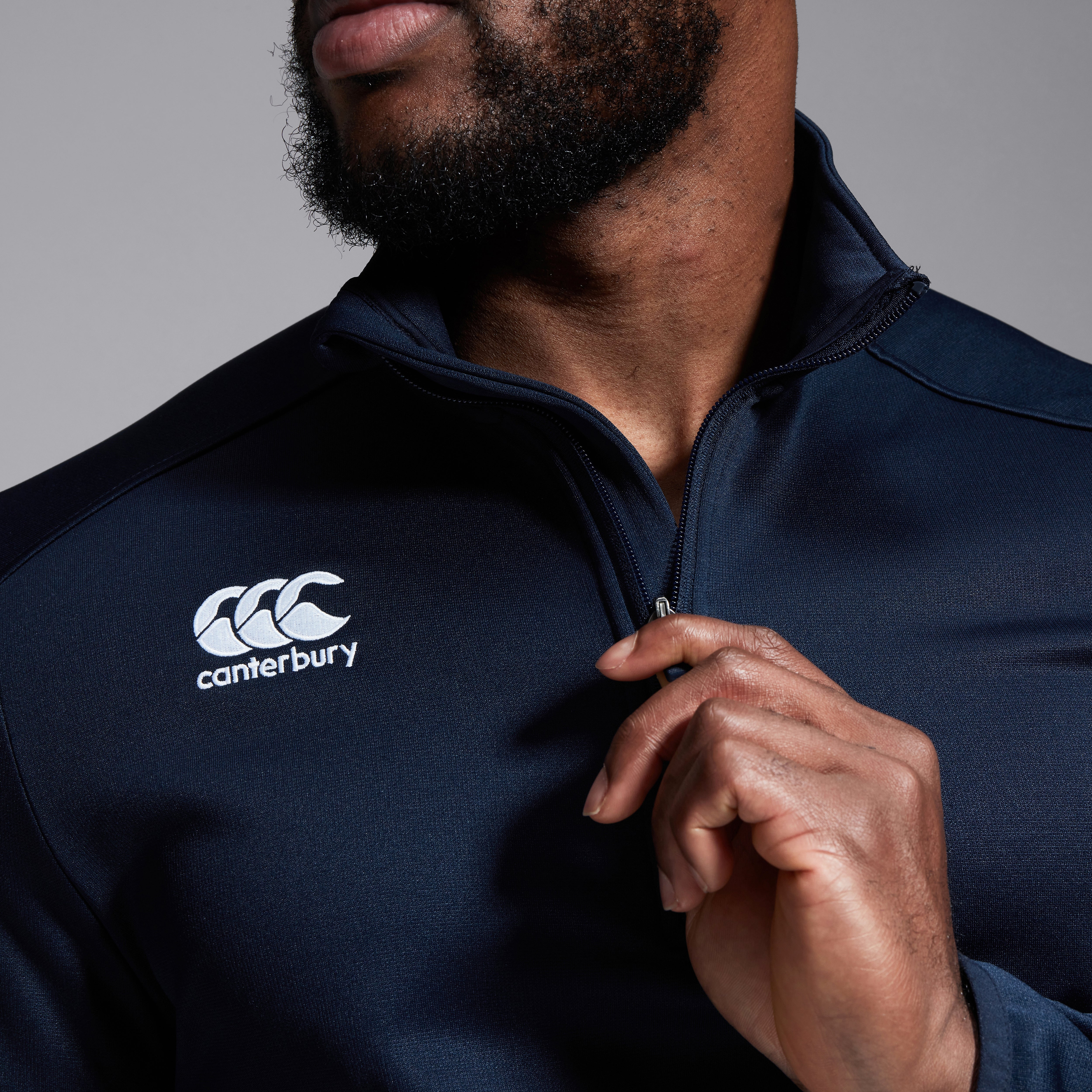 canterbury-club-1-4-zip-mid-layer-allenamento-uomo-navy image 7