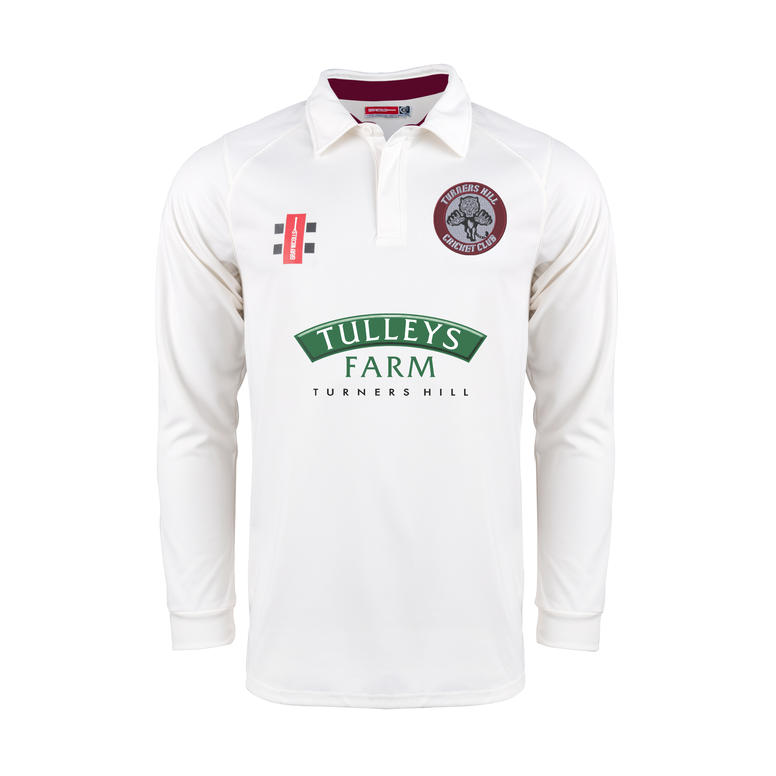 gray-nicolls-turners-hill-cc-pro-performance-v2-maglia-cricket-manica-lunga-avor image 1