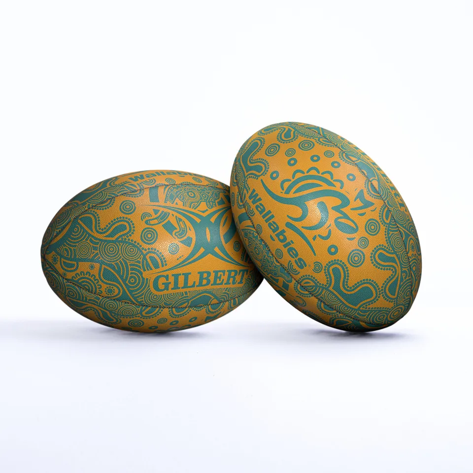 gilbert-rugby-wallabies-indigenous-pallone-rugby-supporter-misura-5 image 1