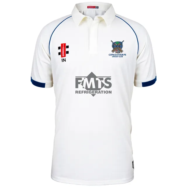 gray-nicolls-copmanthorpe-cc-matrix-v2-maglia-cricket-s-s-senior-avorio-navy image 1