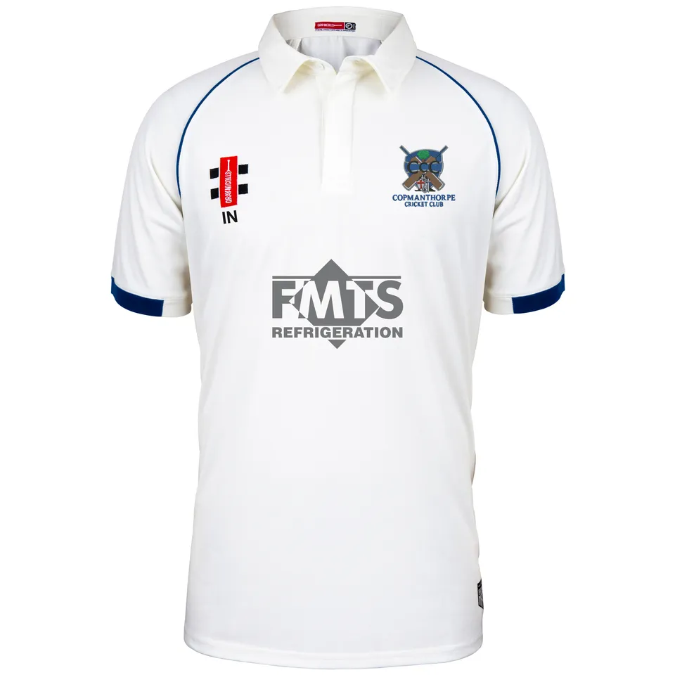 gray-nicolls-copmanthorpe-cc-matrix-v2-maglia-cricket-s-s-senior-avorio-navy image 1