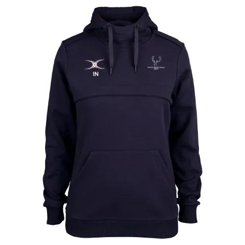 gilbert-rugby-north-ribblesdale-rfc-donna-felpa-cappuccio-photon-blu-navy image 1