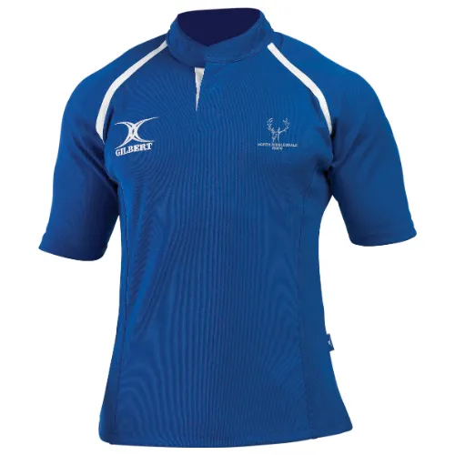gilbert-rugby-north-ribblesdale-rfc-uomo-maglia-pro-xact-ii-monochrome-royal image 1