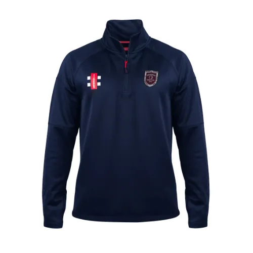 gray-nicolls-pro-thermo-pile-1-4-zip-senior-stokeinteignhead-cc-navy image 1