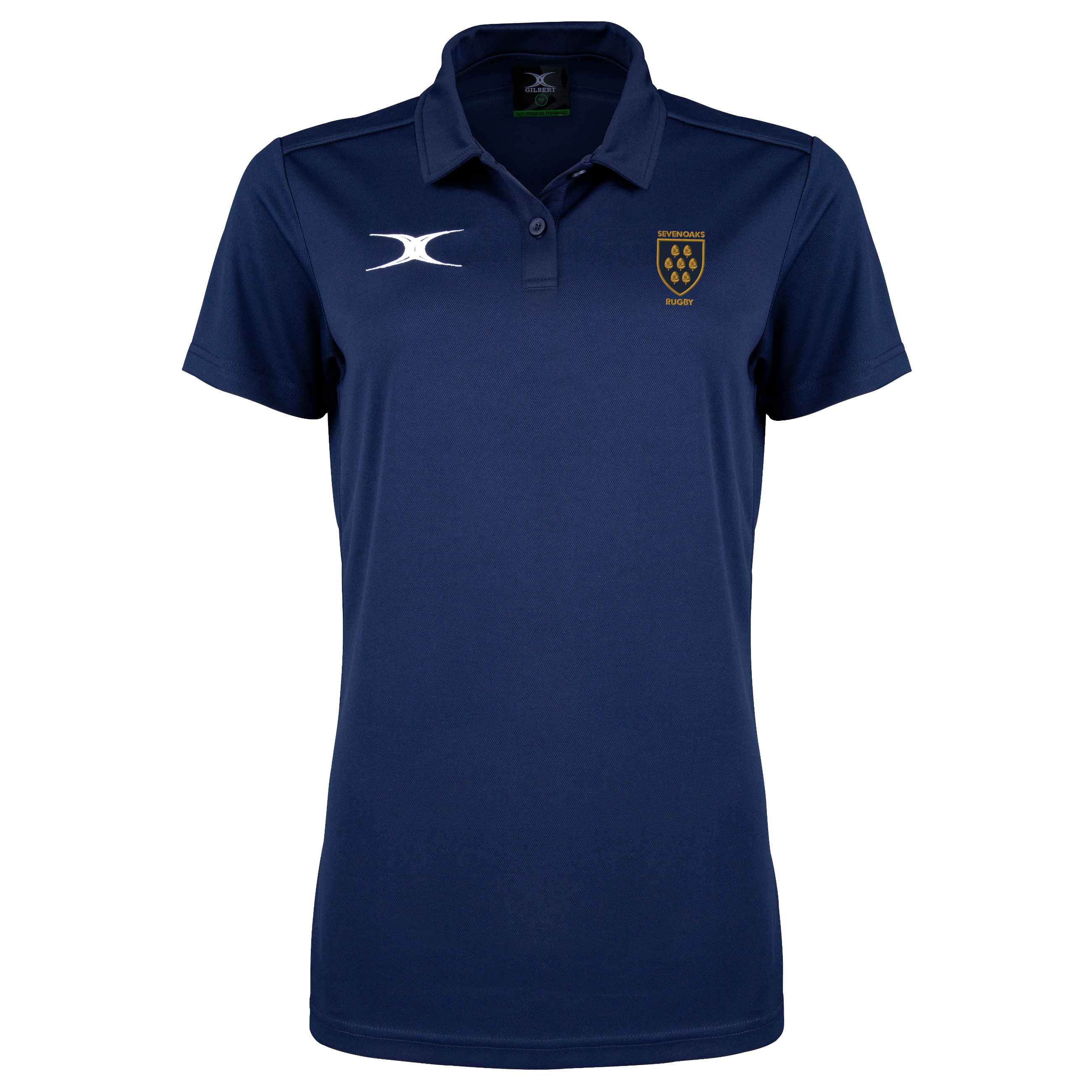 gilbert-rugby-sevenoaks-rfc-senior-polo-manica-corta-photon-ii-blu-navy-scuro image 1