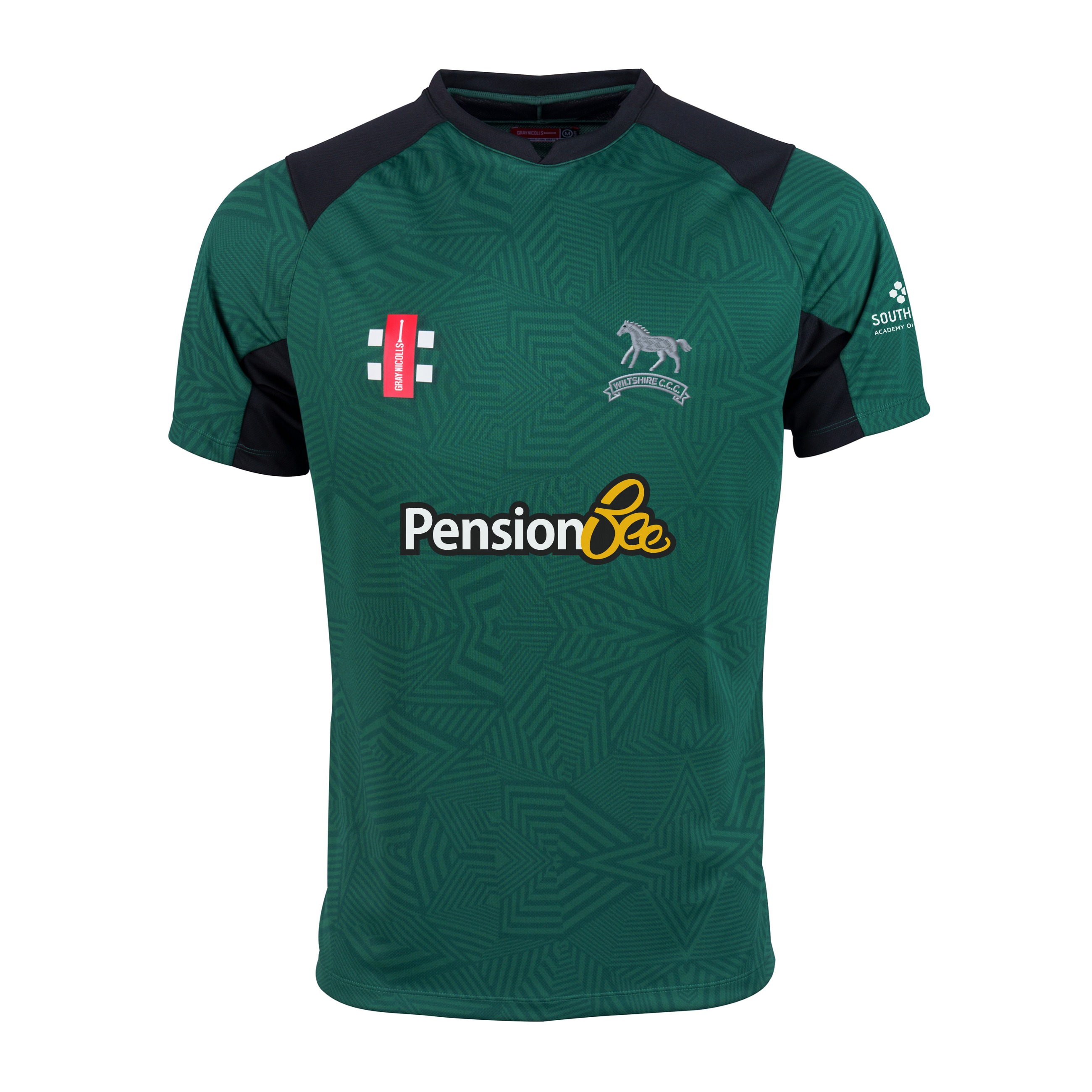 gray-nicolls-wiltshire-cricket-pro-t20-maglia-cricket-junior-manica-corta-green- image 1
