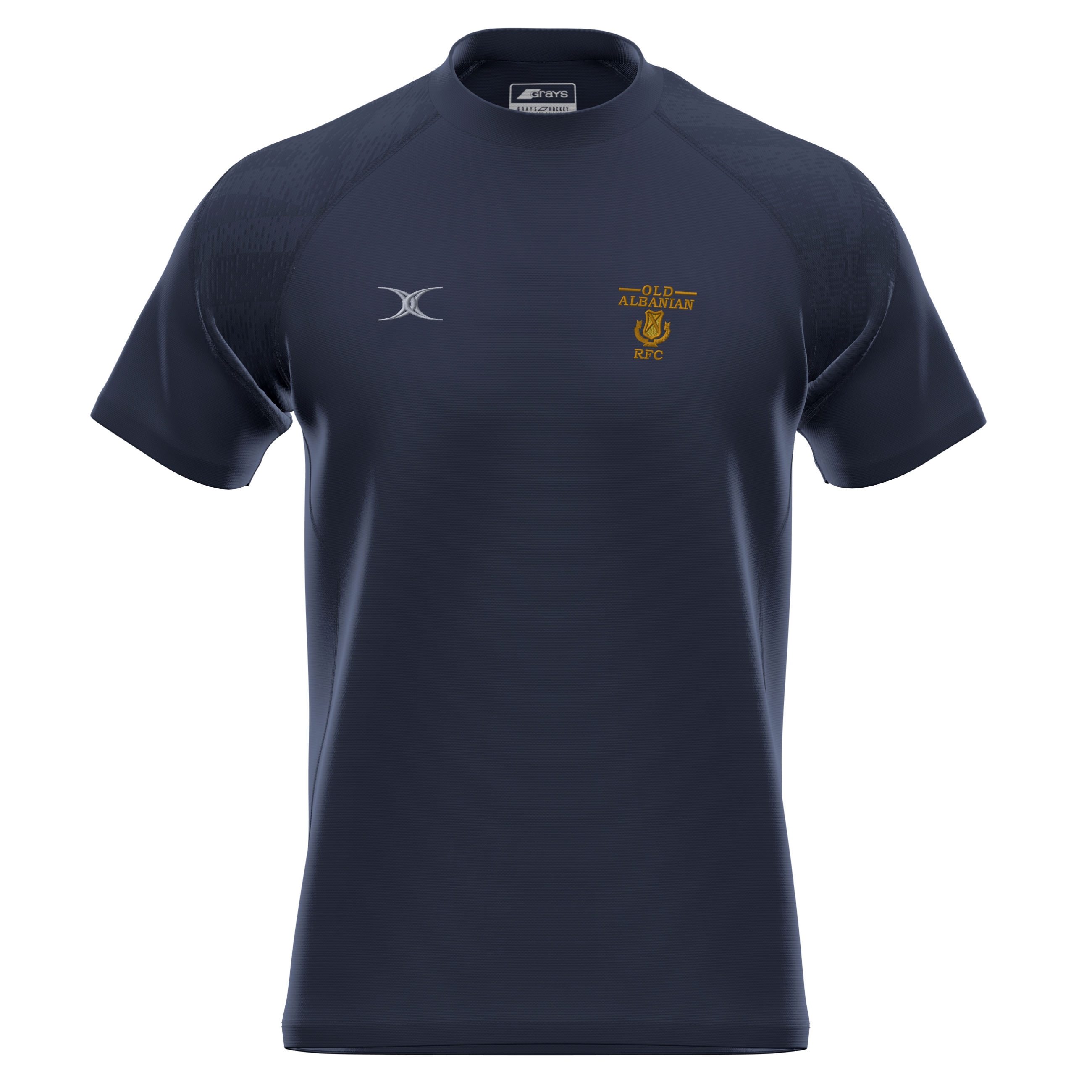 gilbert-rugby-old-albanians-rfc-junior-maglia-gts-manica-corta-blu-navy-scuro image 1