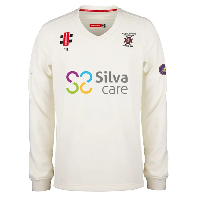 gray-nicolls-st-mary-redcliffe-senior-maglione-match-pro-performance-avorio image 1