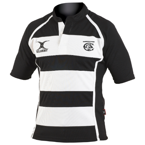 gilbert-rugby-cumbernauld-rfc-junior-maglia-xact-ii-a-cerchi-nero-bianco image 1
