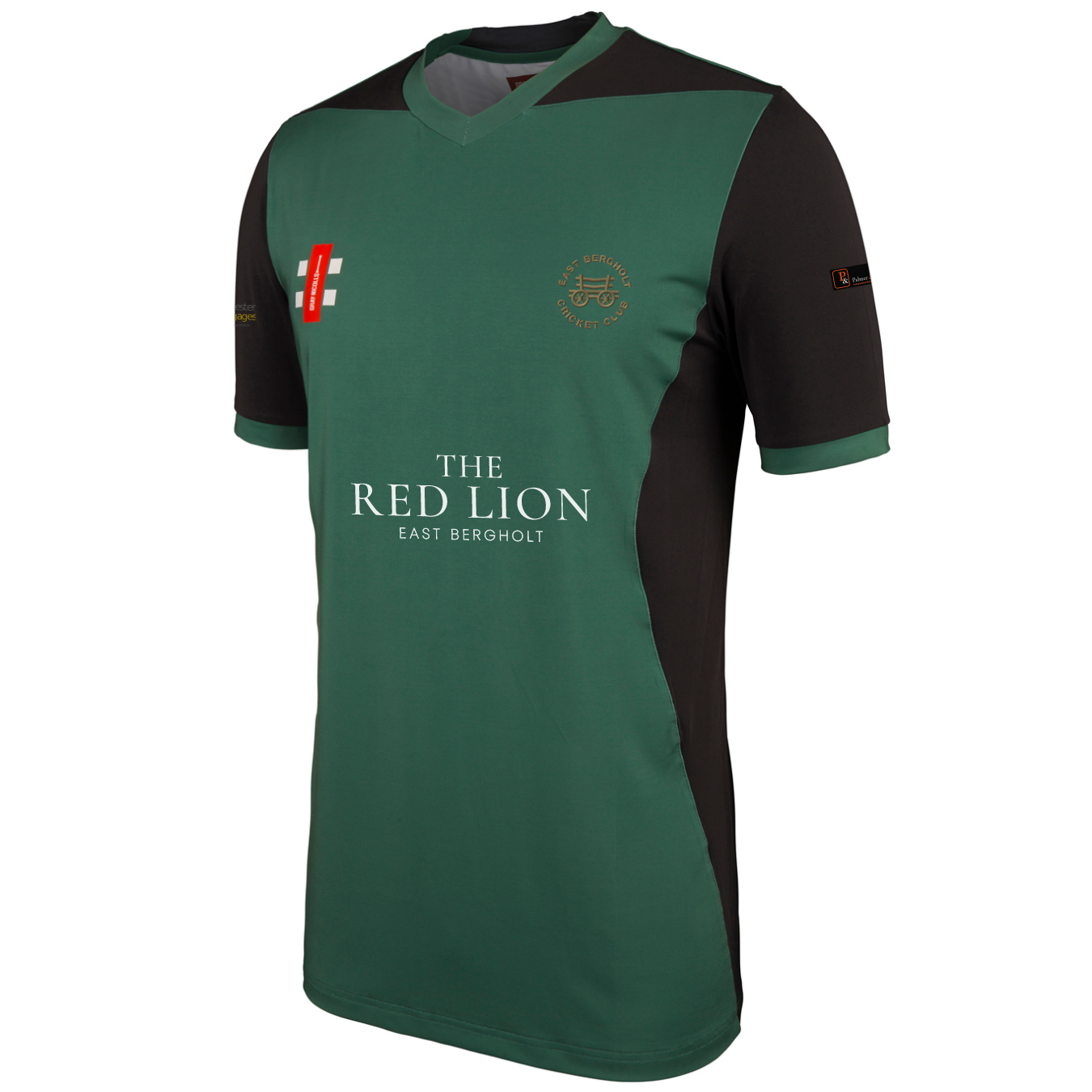 gray-nicolls-east-bergholt-cc-pro-perf-training-tee-bambino-maglia-cricket-verde image 1
