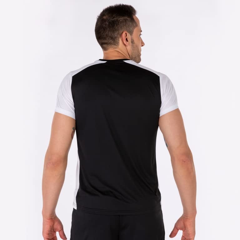 joma-record-ii-t-shirt-a-manica-corta-nera-bianca-uomo image 4
