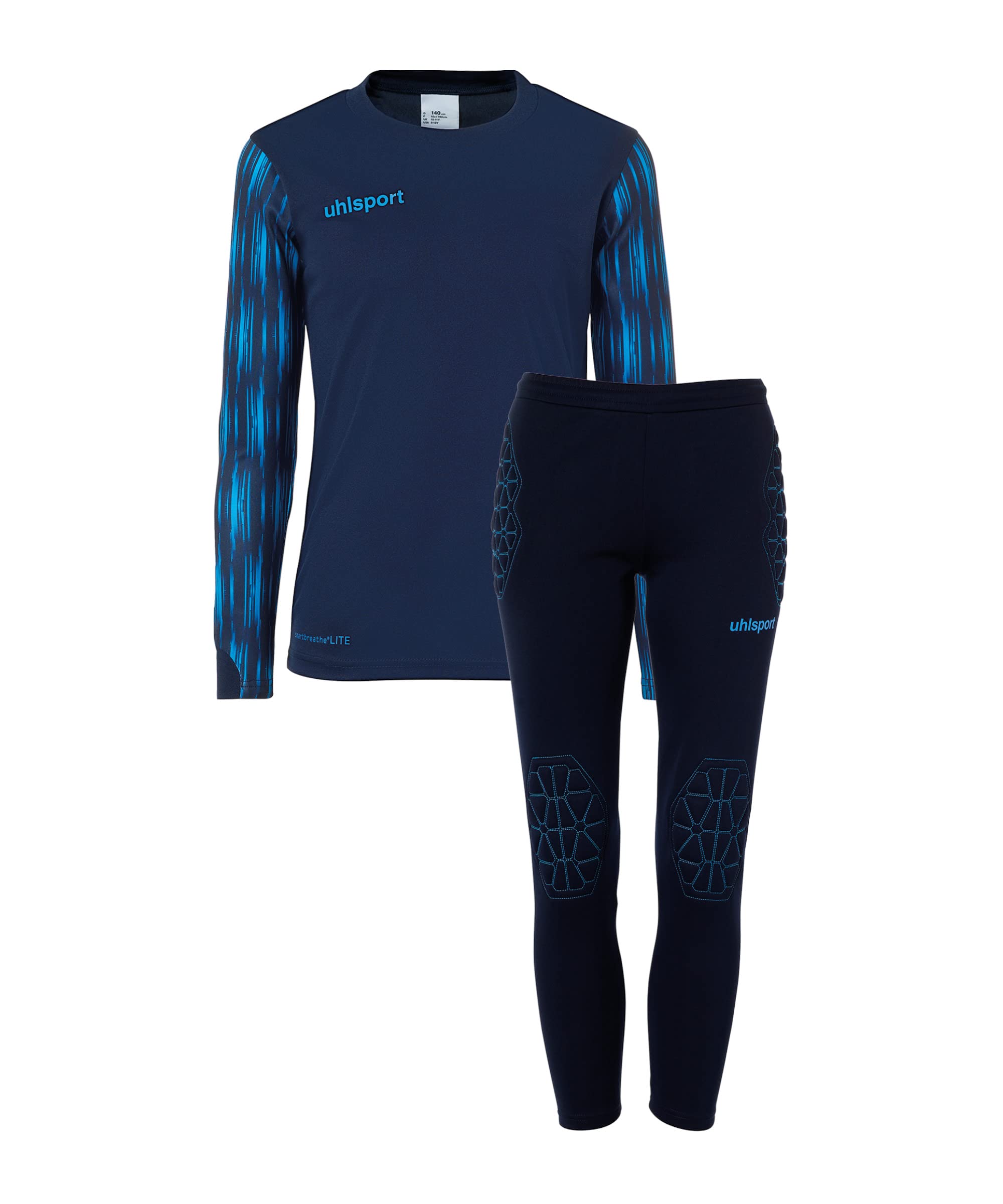 uhlsport-reaction-junior-set-portiere-calcio-maglia-e-pantaloni-imbottiti-ragazz-2 image 2