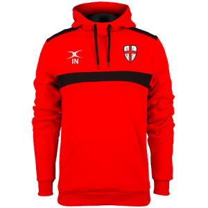 gilbert-rugby-rye-rugby-club-photon-felpa-con-cappuccio-bambino-rosso-nero image 1