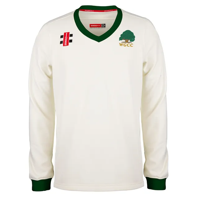 gray-nicolls-wisborough-green-cc-senior-maglione-match-pro-performance-avorio-ve image 1