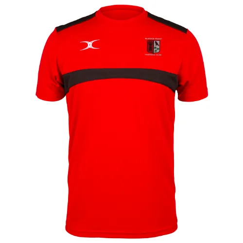 gilbert-rugby-photon-t-shirt-junior-blaydon-rfc-rosso-nero image 1