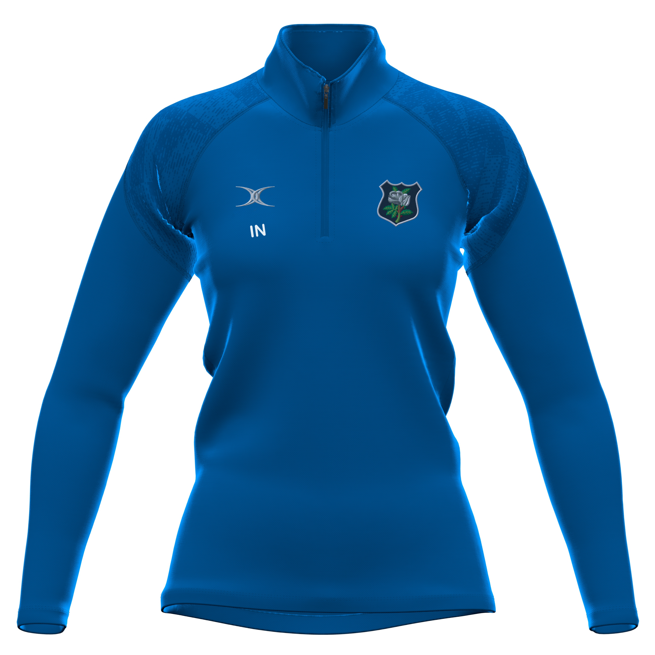 gilbert-rugby-yorkshire-rfu-gts-felpa-donna-1-4-zip-royal image 1