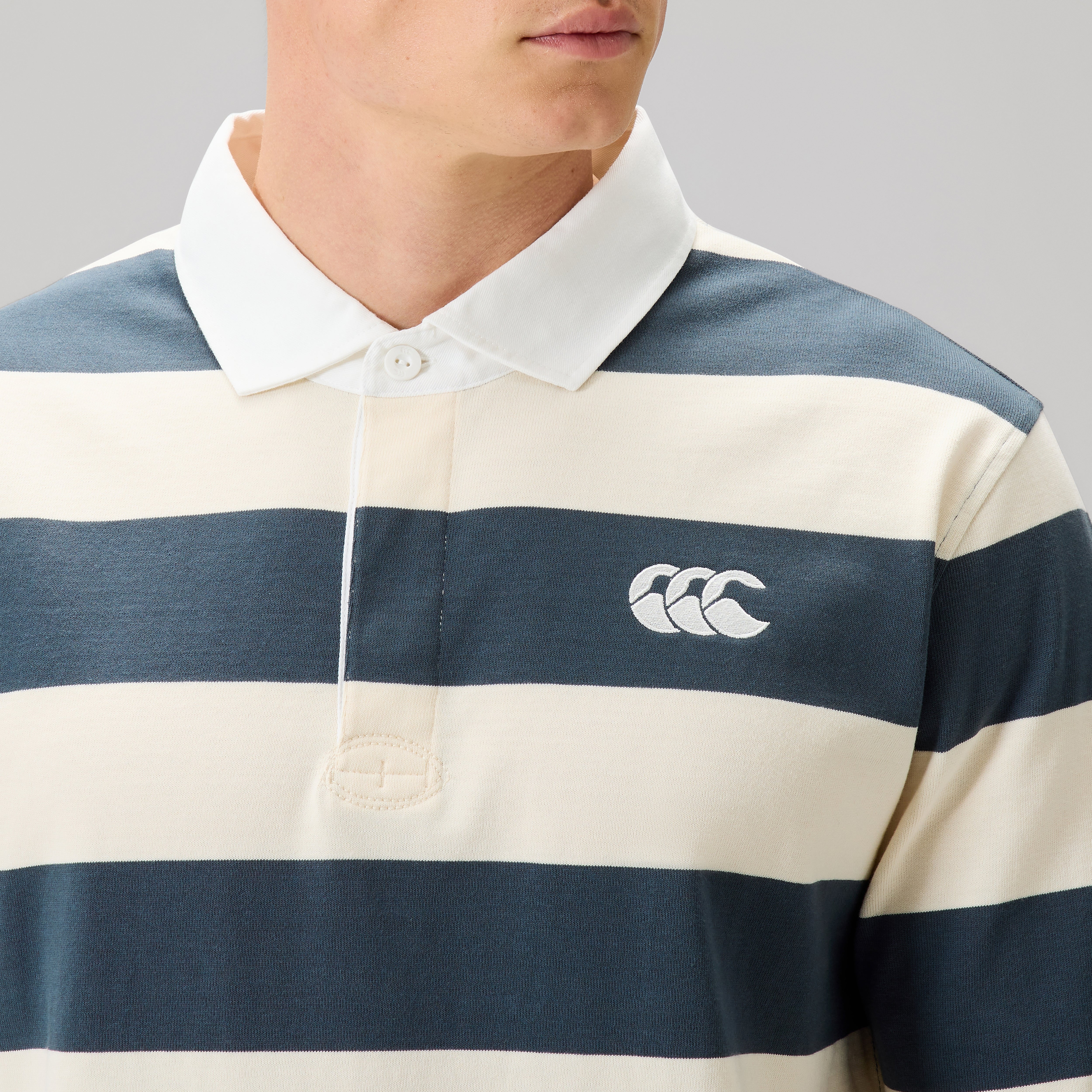 canterbury-fundamentals-yarn-stripe-maglia-rugby-uomo-grigia image 5