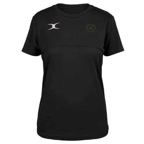 gilbert-rugby-staffordshire-referees-donna-photon-ii-t-shirt-manica-corta-nera image 1
