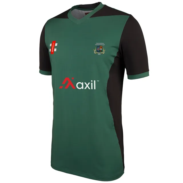 gray-nicolls-thrapston-cc-pro-performance-t20-maglia-cricket-bambino-verde-nero- image 1